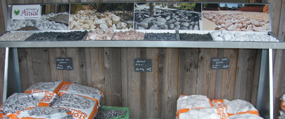 Granulats décoratifs pour jardin et allées – Pépinière de l’Airial