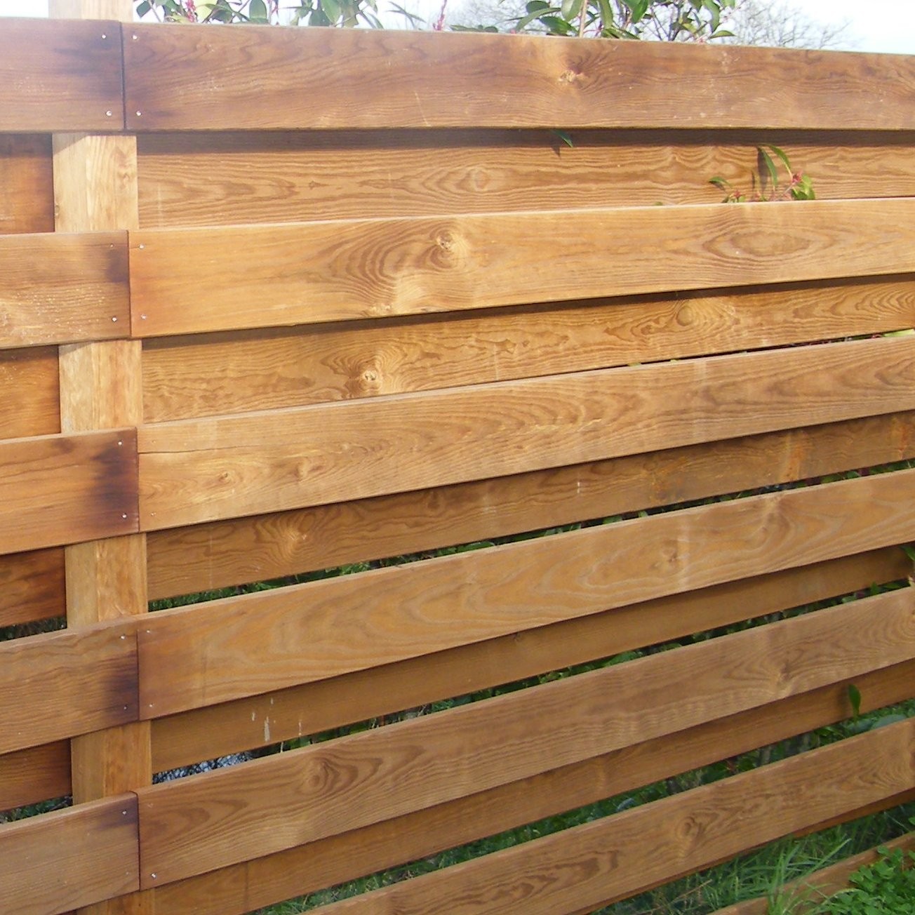 Pose de palissade bois, brande de bruyère et ganivelle